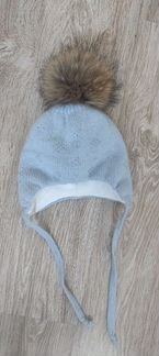 Шапка для девочки зима 48-50