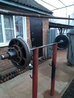 Штанги гантели гири