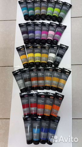 Акриловые краски художественные 40 цветов