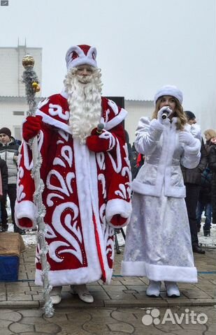 Карнавальный костюм деда мороза и снегурочки