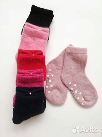 Новые теплые детские носки из ангоры