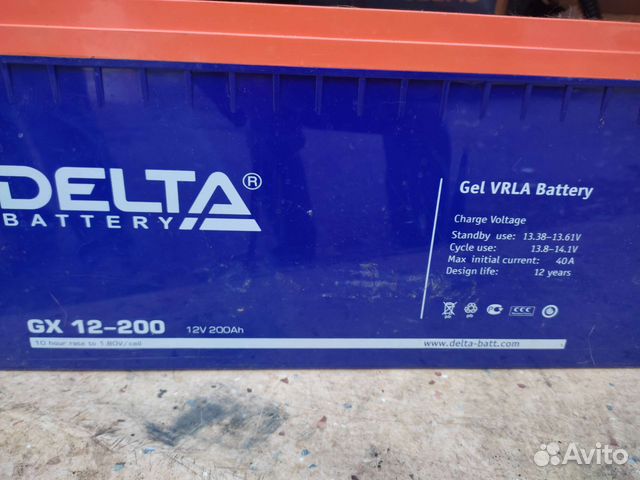 Аккумуляторная батарея Delta GX 12-200 (12V/200Ah)
