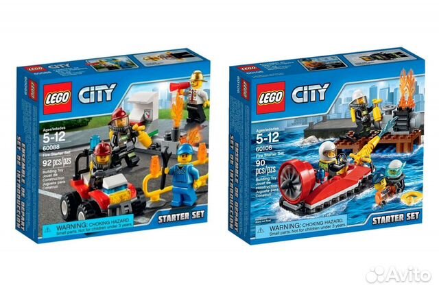 Lego City Пожарная охрана 60106 новый