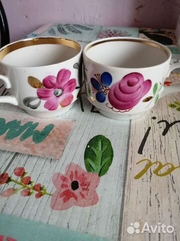 Чашки фарфоровые СССР