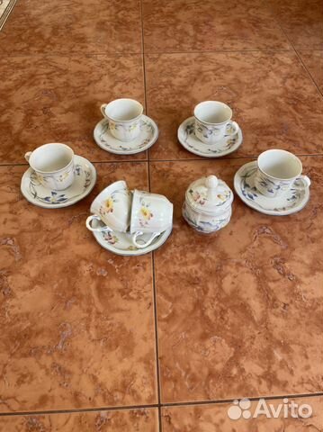 Villeroy&Boch Кофейный сервиз и большое блюдо