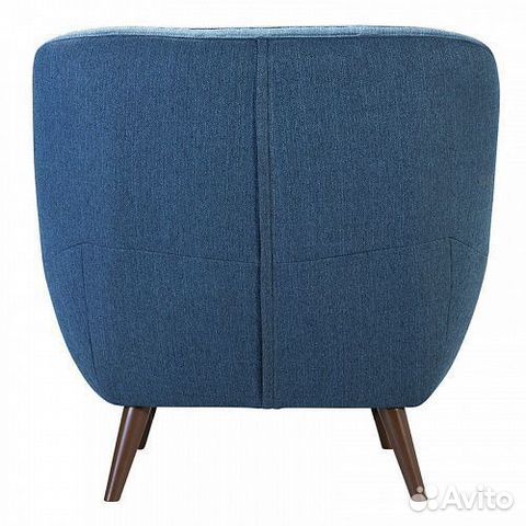 Кресло Skandi-1 рогожка синий