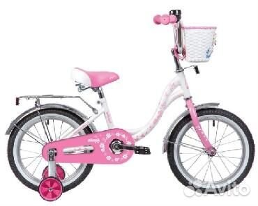 Novatrack Butterfly 14 (2019) белый-розовый