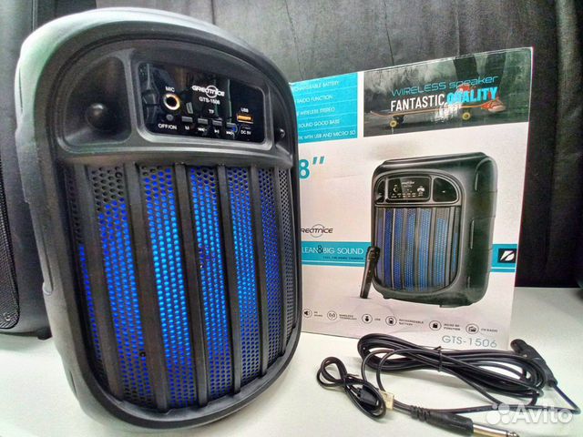 Bluetooth колонка с караоке GTS-1506