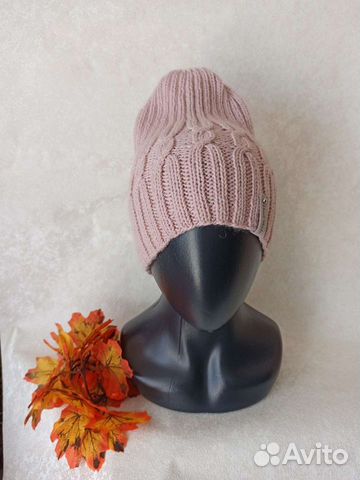 Шапка женская вязаная ручная работа