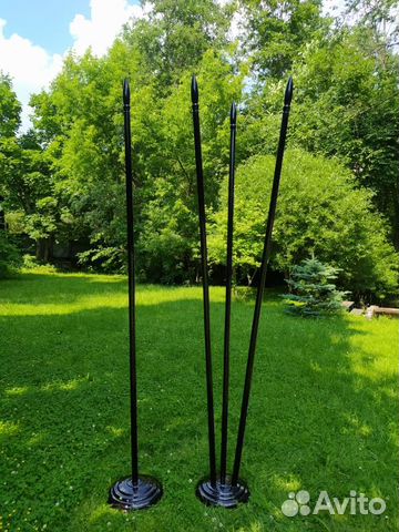 Флагшток напольный дерево. Производство