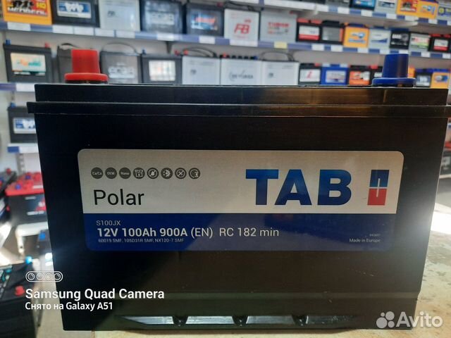 Акб 100Ач TAB Polar Jis на SsangYong