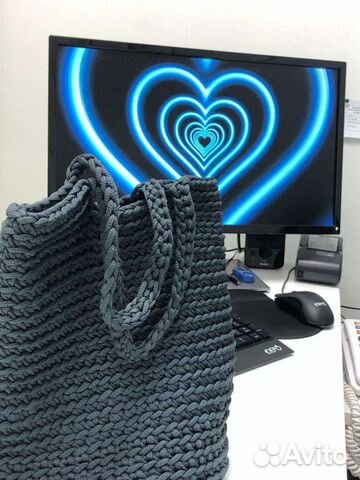 Сумка shoper вязаная