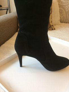 Сапоги замшевые