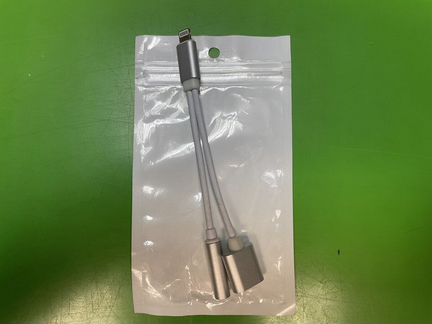 Переходник Apple Lightning - mini jack 3.5/ Lightn