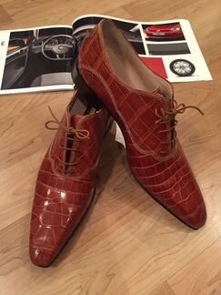 Кожаные роскошные туфли Zilli (оригинал)