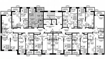 1-к квартира, 30.8 м², 13/17 эт.
