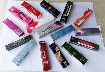 Профессиональные краски в ассортименте