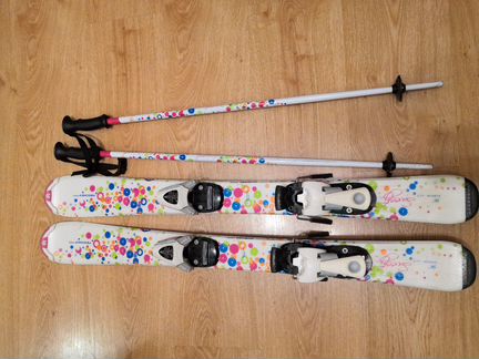 Детский горнолыжный комплект, лыжи 90, ботинки 30