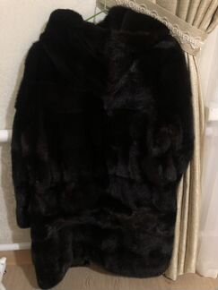 Шуба норковая с капюшоном 42-44