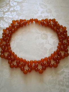 Янтарное ожерелье Русская красавица