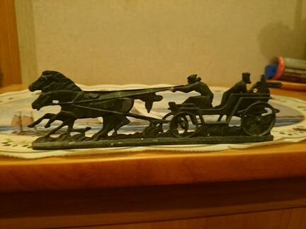 Тачанка игрушка СССР, медь