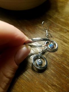 Комплект серебро, опал