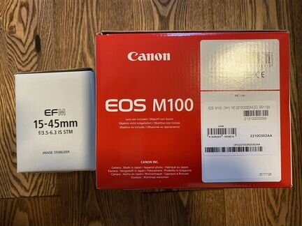 Фотоаппарат Canon EOS M100 Kit
