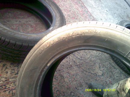 235х55х17 - 2 шины bridgestone potenza S 001 лето