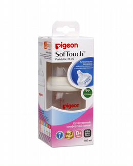 Бутылочка pigeon новая 0+