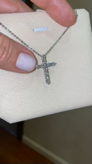 Крест/подвеска/колье- золото бриллианты