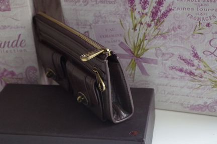 Женский клатч / кошелек, кожаный