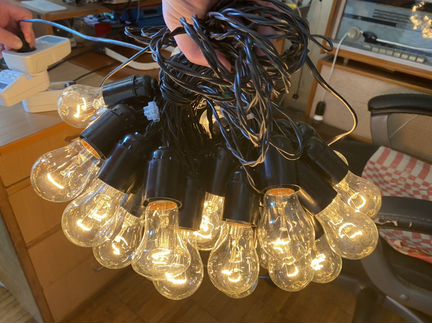 Гирлянда 25 метров ретролампочки Ильича