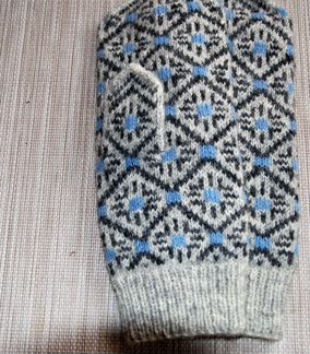 Новые латышские варежки. Шерсть