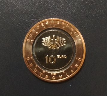 Германия 10 евро 2020 Полеты на земле редкая
