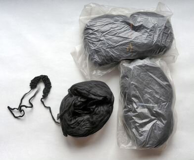 Пряжа черная 240г синтетич, д/валяние, картин и др