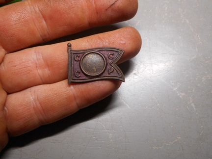 Знак Траурный В.И.Ленин СССР Латунь 1924 год Ориги