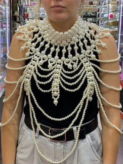 Жемчужная портупея украшение