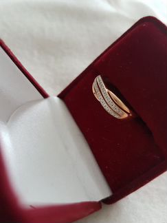 Кольцо с бриллиантами размер 18