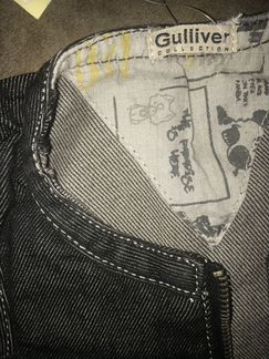 Новый сарафан Gulliver 122 см джинса плотная