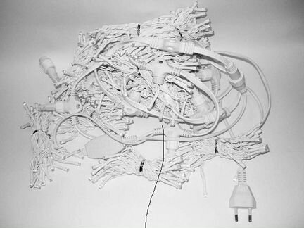 Гирлянда штора занавес 2 на 6 желтая с мерцанием