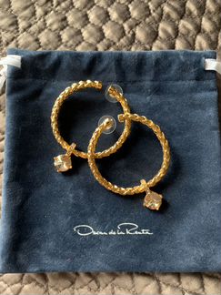 Серьги Oscar de la Renta новые