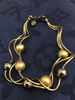 Набор колье и браслет серебряный Италия