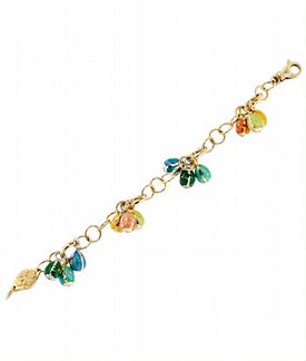 Золотой браслет Faberge с эмалью