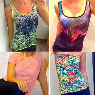 Топы цветные яркие