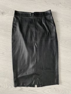 Кожаная юбка zara