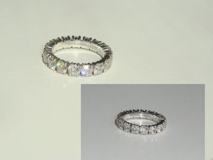 Платиновое кольцо Cartier alianzas clasicas с брил