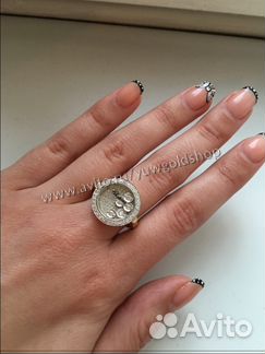 Новое золотое кольцо Chopard с брилл. 585 пробы