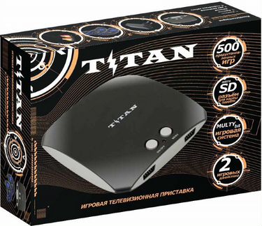 Sega Magistr Titan 3 (500 встроенных игр) черный