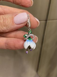 Комплект из серебра и эмали