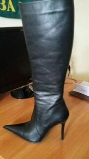 Кожаные сапоги классика